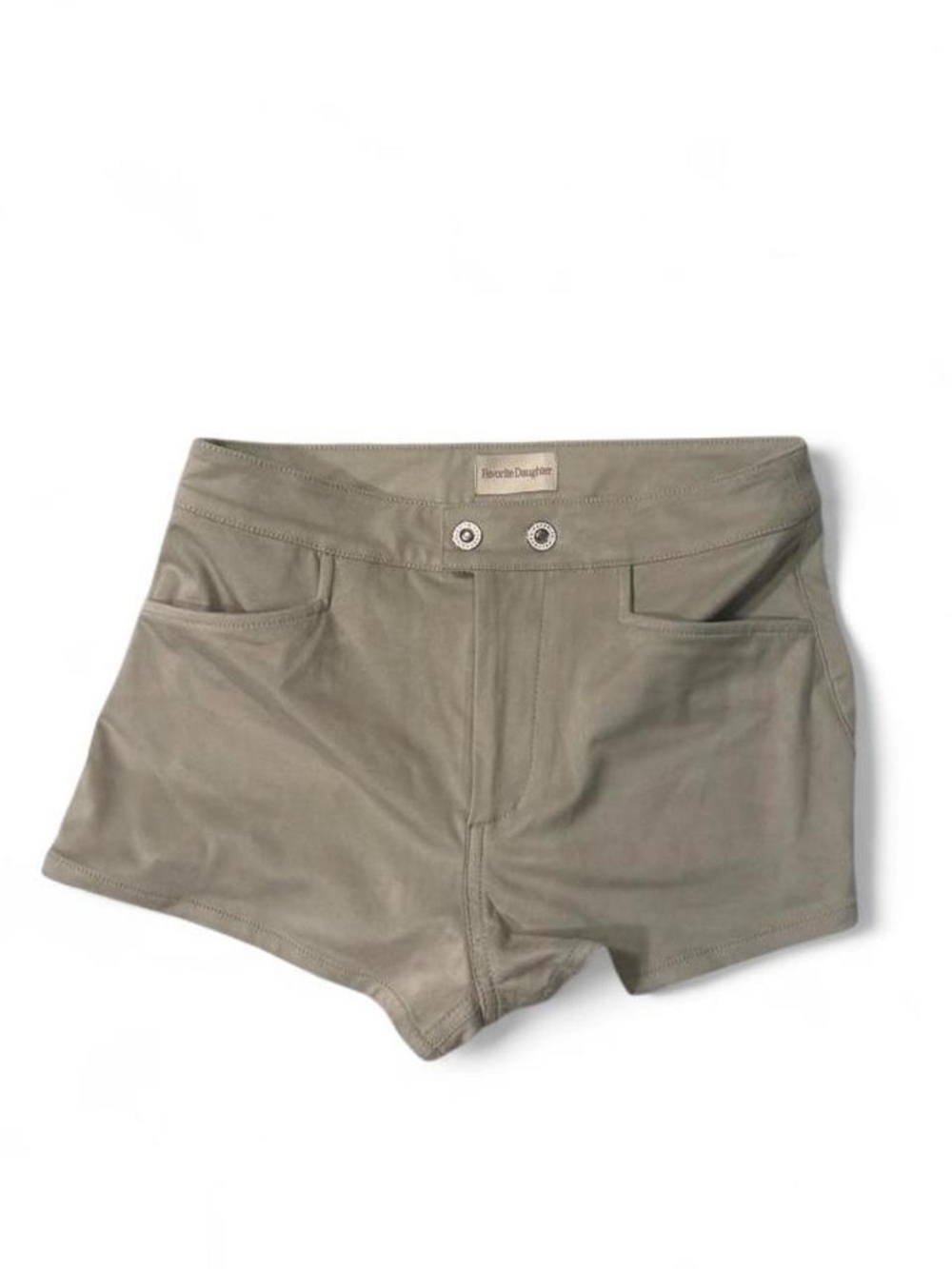 Favorite Daughter NWOT The Short Faux Suede Shorts in “Bone”, Size 25